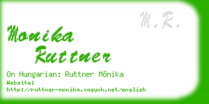 monika ruttner business card