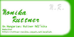 monika ruttner business card